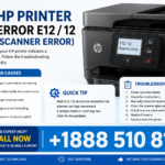 HP Printer Error E12 / 12