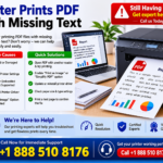 Printer Prints PDF With Missing Text