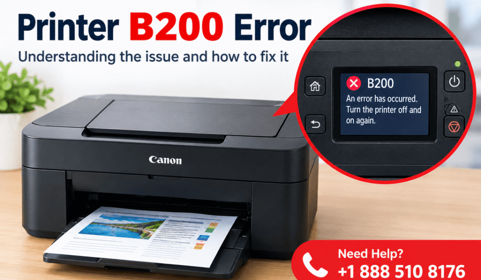 Canon Printer B200 Error