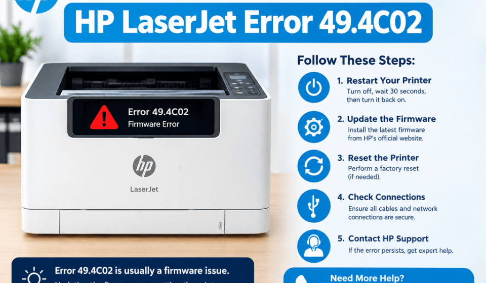 HP LaserJet Error 49.4C02